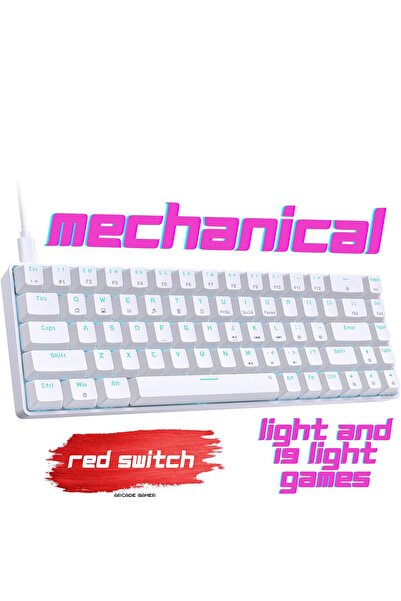 Techone Tastatura Gaming Mecanica Profesionala HexaBoard 68 Taste Anti-Ghosti...