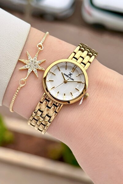 Daniel Klein Gold Color 25 mm 2 Year Warranty Women's Wristwatch