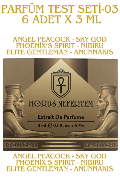 Horus Nefertem TEST SETi-03 - 6 Adet x 3ml Parfüm Test Seti Keşif Seti Deneme...