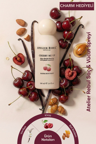 Atelier Rebul Cherry Me Up Kiraz ve Misk Saç & Vücut Spreyi 100 ml Body Mist