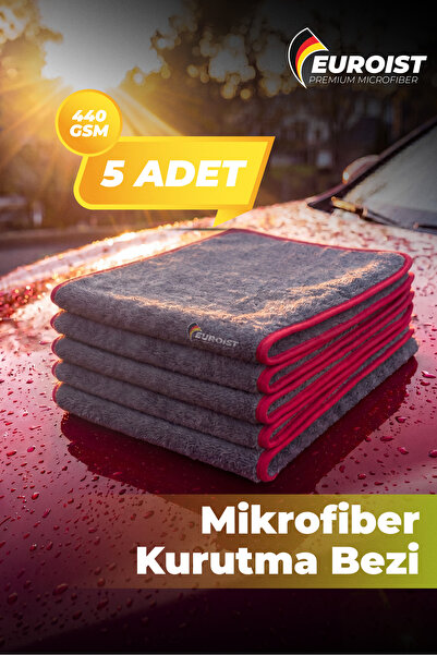euroist 5 bucăți cârpe din microfibră pentru uscare auto, prosop pentru uscar...