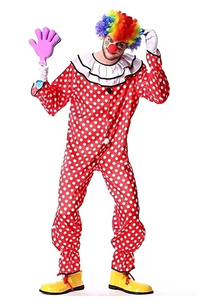 Kostüm Sarayı Costum pentru Adulti Clovn cu Buline