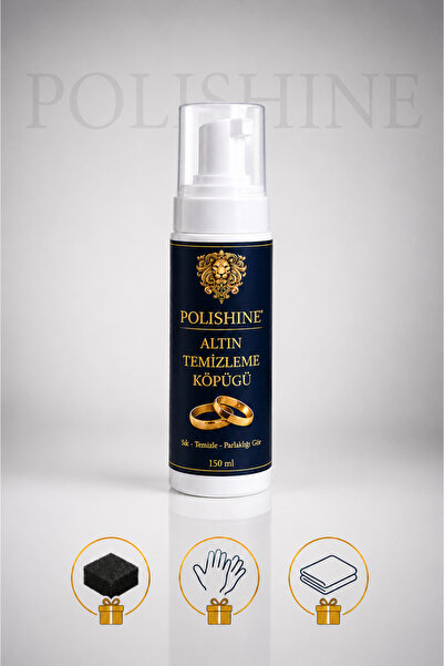 POLİSHİNE Altın & Çelik Takı Temizleme ve Parlatma Köpüğü 150 ml | Anında Par...