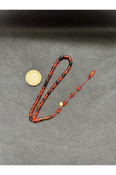 Kehribarstore Squeezing Amber Wrist Length 4 Finger Tiny Size Four Finger System Masterly Craftsmanship Men's Gift