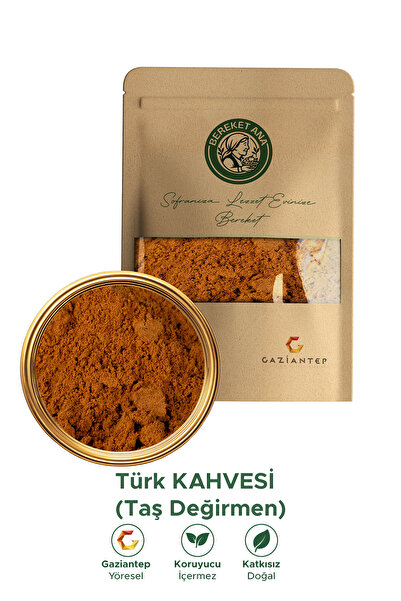 gaziantepli bereket ana baklava & yöresel Turkish Coffee - Grinding in a Ston...