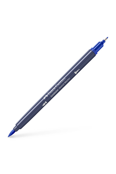 Faber Castell Marker pentru schițe cu 2 vârfuri, Albastru Indian 247, GOLDFAB...