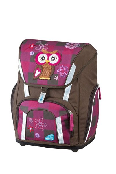 Schneiders Ghiozdan școlar roșu inteligent THE OWL + penar, geantă sport, set...