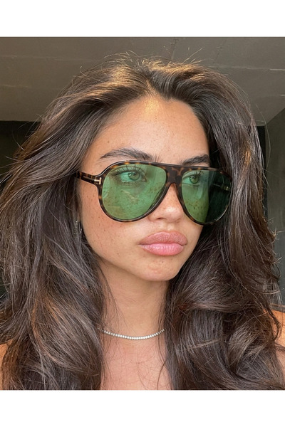 funeyes نظارات شمسية عصرية من ماركوس ليوبارد بنمط أخضر للجنسين مع حماية من ال...