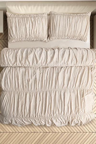 DB DANLA BALDİ Home Collection Drawstring Double Cotton Duvet Cover Set