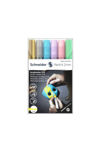 SCHNEIDER Marker cu vopsea acrilică Paint-It 310 2 mm Schneider 6 buc/set2