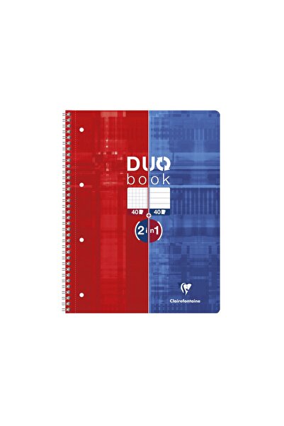 Clairefontaine Caiet spiralat cu două fețe Duo Book,