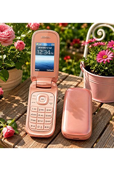 SenalStore 1270 samsungKamerasız Tuşlu Cep Telefonu gold SET