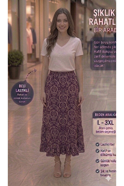 ARG Cherry Rotten - Beige Skirt with Ruffles and Belly Belly with Elastic Wai...