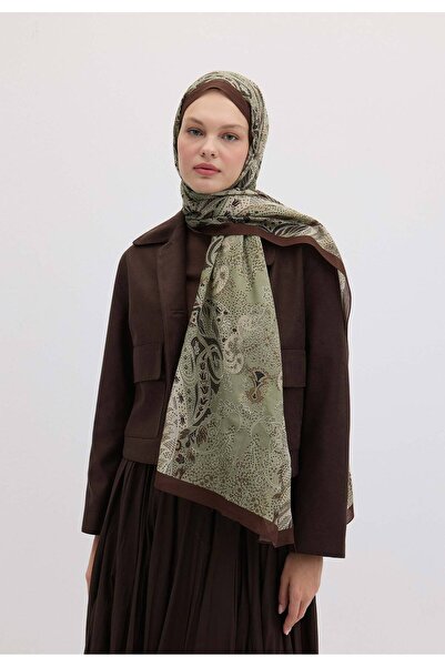 Freshscarfs Elora Desen Şal Askeri Haki