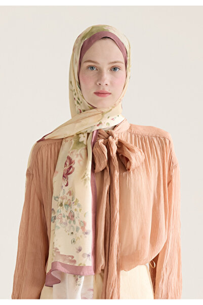Freshscarfs Peony Harmony Floş Viskon Şal Soft Pembe