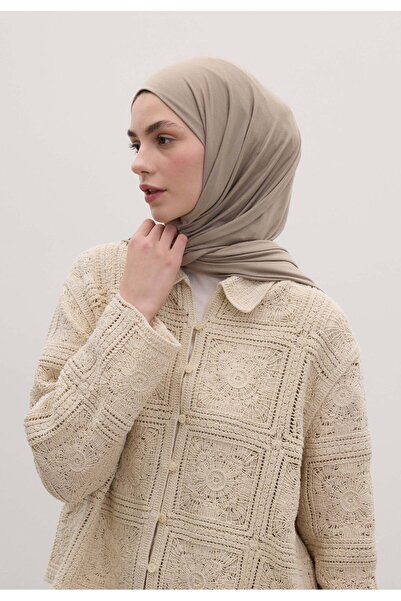 Freshscarfs Bambu Penye Şal Naturel Bej