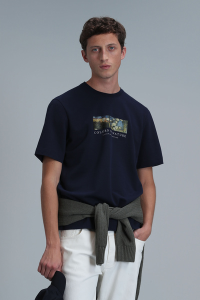 Lufian Tricou Bıanca Modern Graphic, Albastru Marin