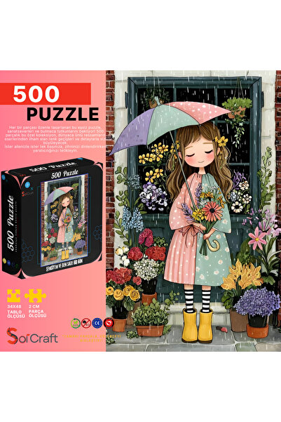 Soi Craft 500 Parça Puzzle Şemsiyem ve Ben Sade Bir Gün #256