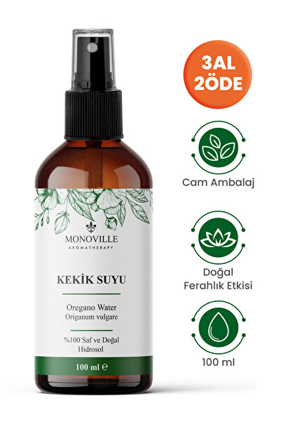 Monoville Kekik Suyu 100 ml Cam Şişe Sprey Başlıklı (Oregano Water)