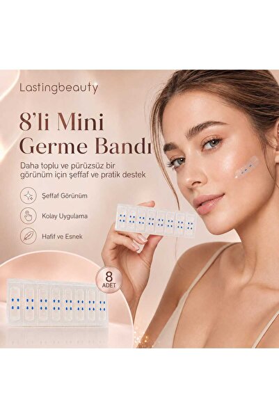 lasting beauty 8liyüz germe bandı kaş germe bandı boyun germe bandı alın germ...