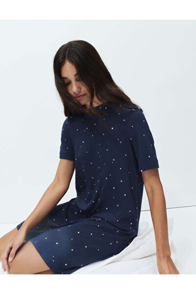 Marks & Spencer Pamuk-Modal Baskılı Uzun Gecelik