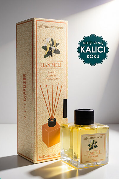 MOUVEMENT Hanımeli Çiçeği 100 ml Bambu Çubuklu Oda Kokusu – Doğal ve Çiçeksi ...