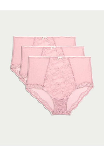 Marks & Spencer 3’lü Dantelli Full Brief Külot