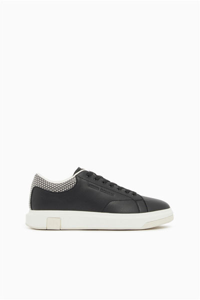Armani Exchange Erkek Rahat Taban Bileği Desenli Siyah Sneaker XM001964 AF194...