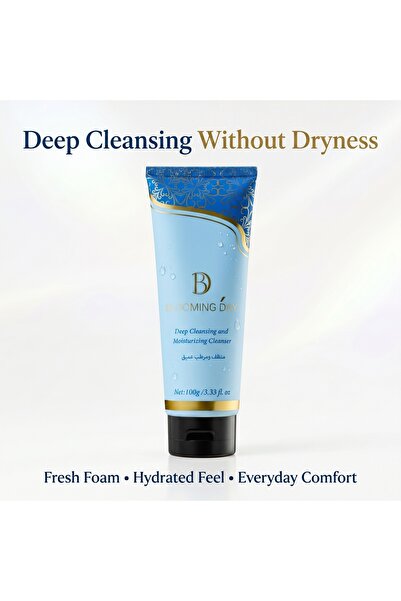 BLOOMING DAY Deep Cleansing & Moisturizing Facial Cleanser 100g – Daily Foami...