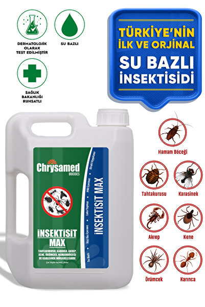 Chrysamed Insektisit Max 2 Lt Böcek Ilacı Tahtakurusu, Karınca, Akrep, Kene, ...