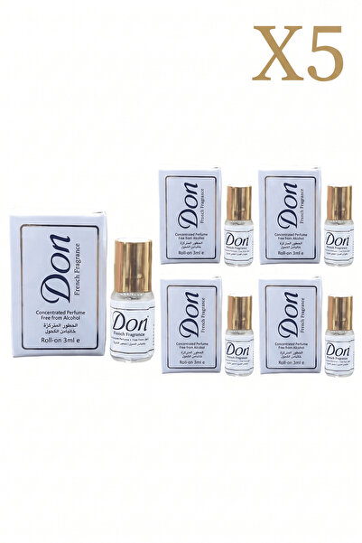 Don عطر رفاس دون خالي من الكحول - 3مل X5