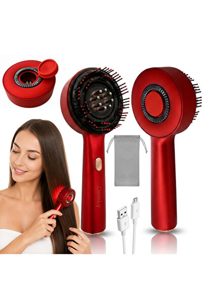 Omaly Perie Masaj Scalp, HairSpa Brush, Terapie LED Infrarosu, Aplicator Trat...