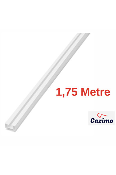 CAZIMO PVC Tekli Perde Rayı Korniş Sistemi Ölçü Seçenekli Tavan Kornişi