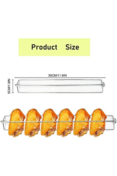 Arabest 8-Pack Grilled Chicken Wing Rack, Stainless Steel Clamp for Roasting ...
