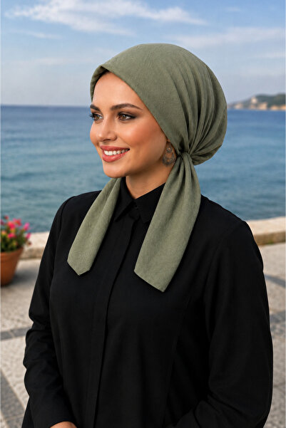 R&S modibone Scarf Bonnet Cotton Fabric Non-Slip Mint