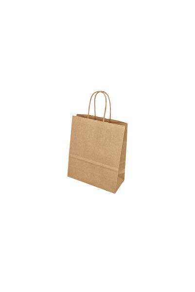 Papette Top Bottom Set of 50 Kraft paper bags, natural, twisted paper handles...