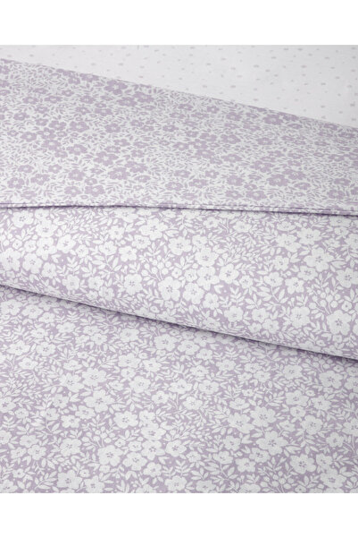 English Home Blossira Kolay Ütülenir Tek Kişilik Çarşaflı Nevresim Takımı 160x220 cm Lila