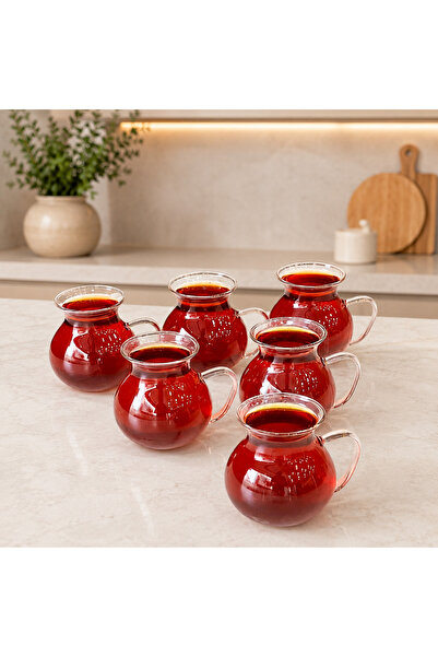 mafa home Keyfi Ala 6-Piece Borosilicate Tea Cup Set