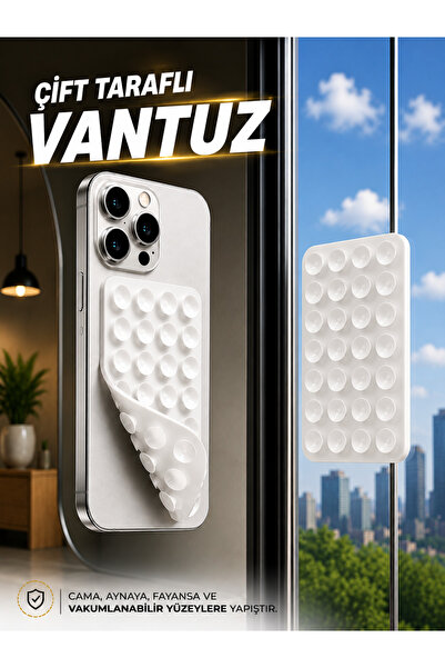 Case collection Slikon Çift Taraflı Vantuz Telefon Tutucu Vakum,Cama Yapışan ...
