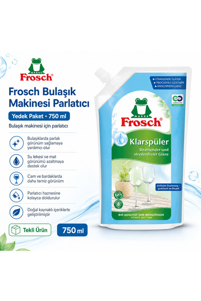 Frosch Bulaşık Makinesi Parlatıcısı Yedek Torba 750 ml
