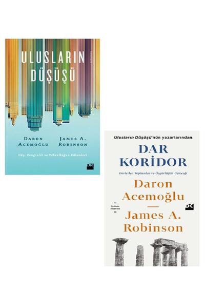 Doğan Kitap Daron Acemoğlu Ulusların Düşüşü + Dar Koridor 2 Kitap Set (500 lü...