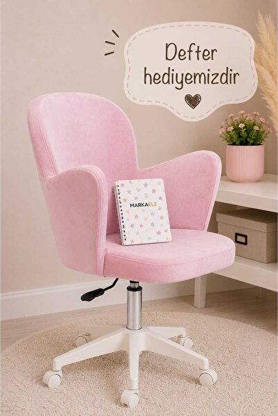 MARKAELZ KELEBEK BEYAZ AYAKLI ÇALIŞMA SANDALYESİ