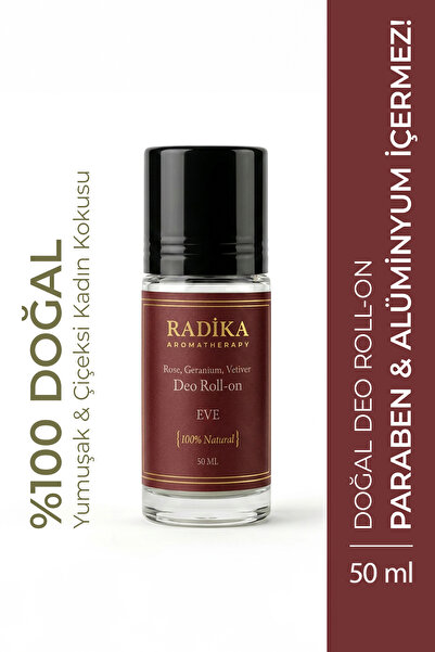 Radika Aromatherapy Doğal Roll-on / Kadın Roll-on / Eve / Gül, Vetiver, Itır ...