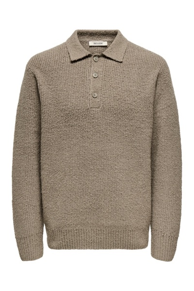 Only & Sons Muški ONSDALE RLX LS POLO KNIT NOOS OS22033324-4826170