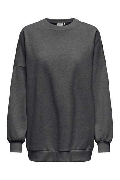 ONLY ONLDAZE L/S OVERSIZE O-NECK SWT Hanorac gri pentru femei - 15335172