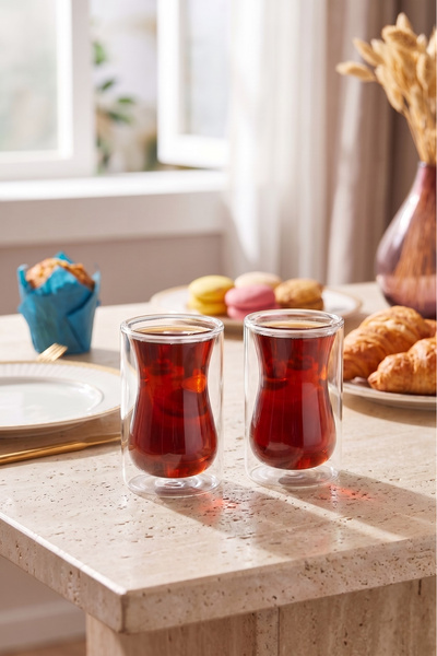 Perotti Double Wall Çay Bardağı 2 Parça