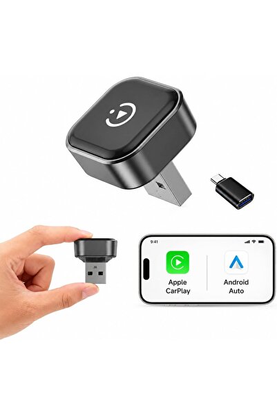 Choice Cl322M جهاز لاسلكي 2 في 1 يدعم CarPlay و Android Auto، اتصال تلقائي سر...
