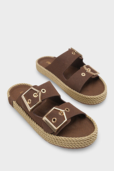Capone Outfitters Keslie Metal Buckle Pack Comfort Women's Slipper