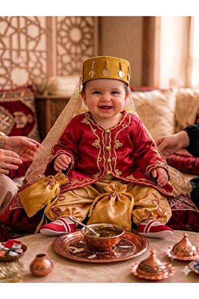 biyan collection Kız Bebek 4 Parça Çocuk Bindallı Mevlüt Kına Takımı Kınalık ...