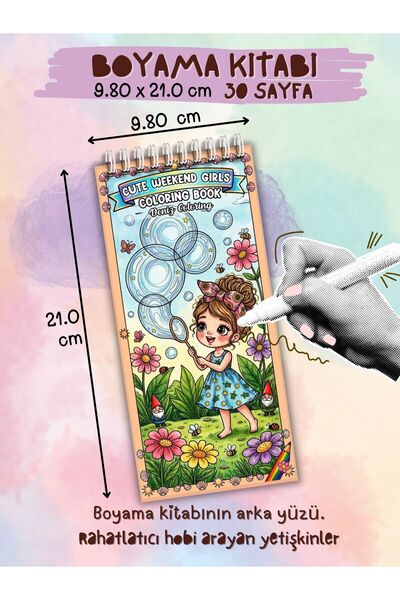 deniz9 Keyifli Bir Hafta Sonu İçin Boyama Kitabı : Cute Weekend Girls Boyama ...